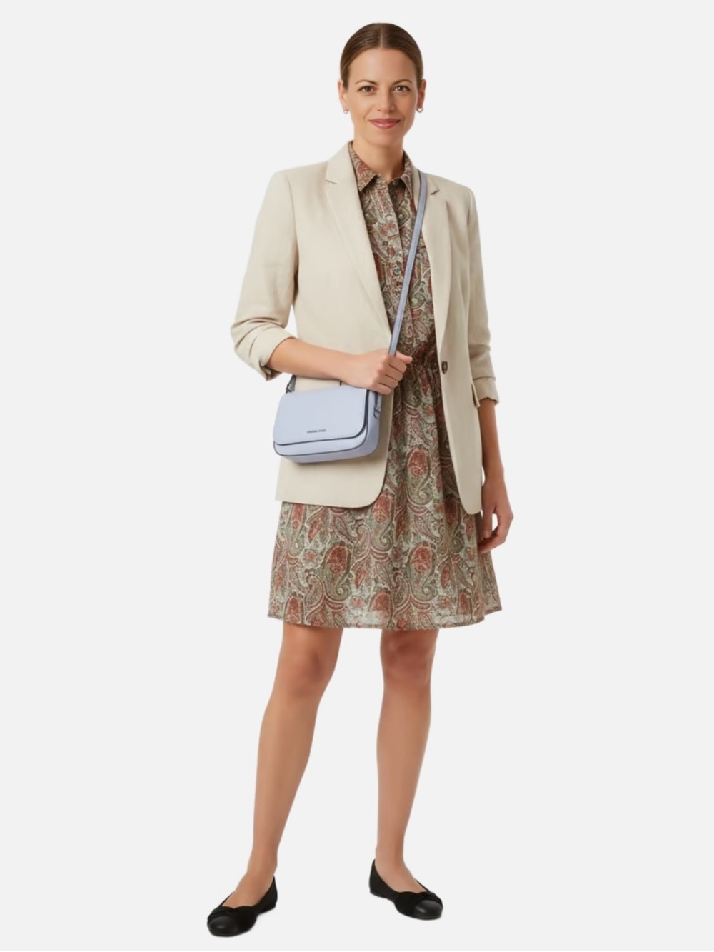 89th & Madison Cream Open-Front Blazer